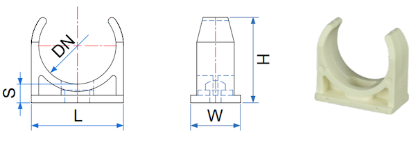 Kẹp đỡ ống PVC-U