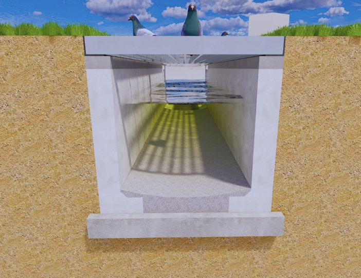 sơ đồ thi công mương cáp điện